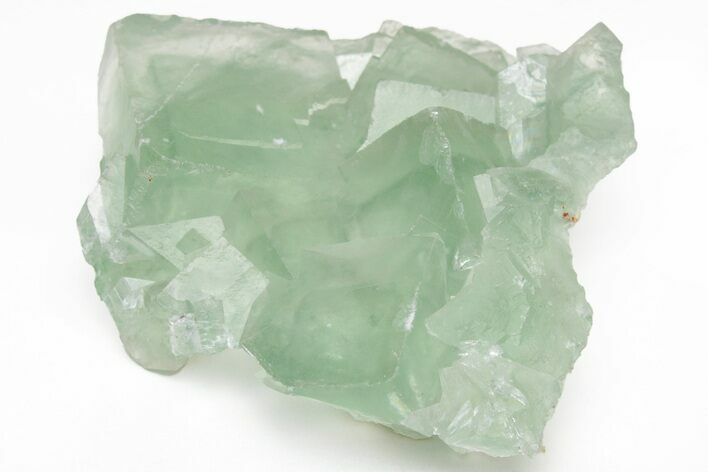 Green Cubic Fluorite Crystals with Phantoms - China #216275